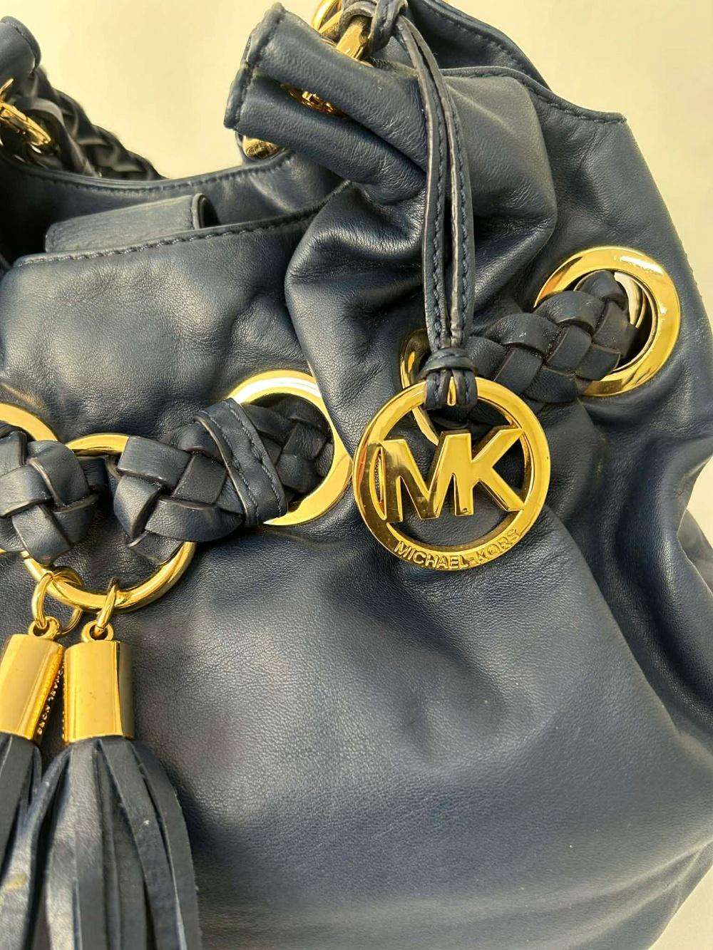Michael Kors braided leather tassel shoulder bag 9