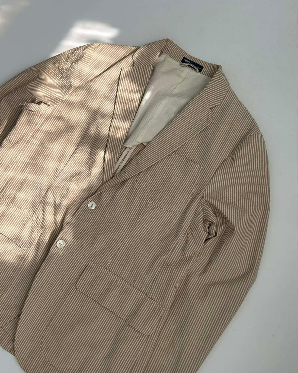 [46] Polo by Ralph Lauren seersucker stripe blazer 10