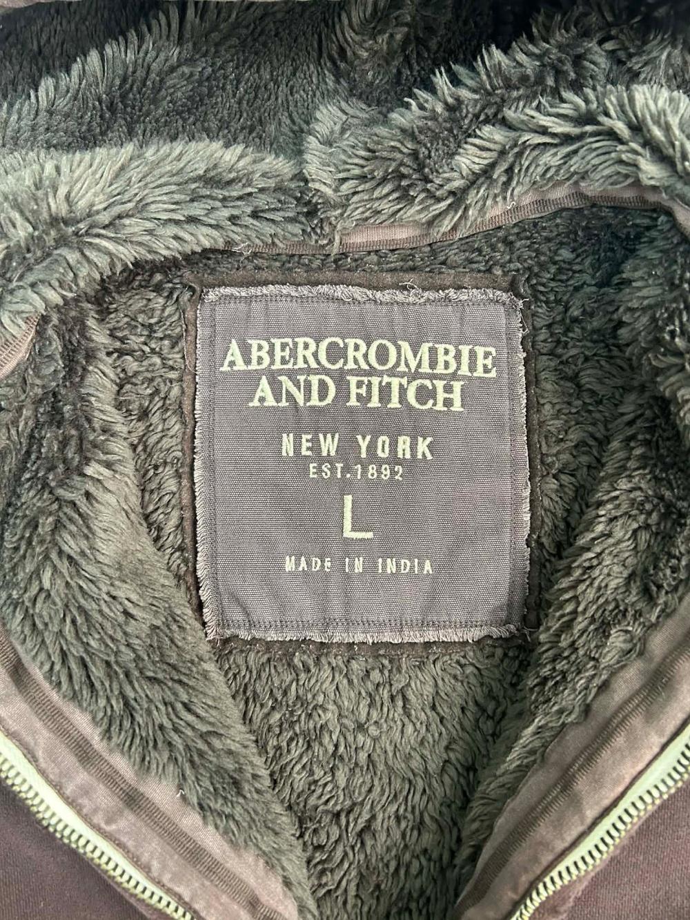 [L] Abercrombie & Fitch ABF 1892 sherpa zip hoodie 5