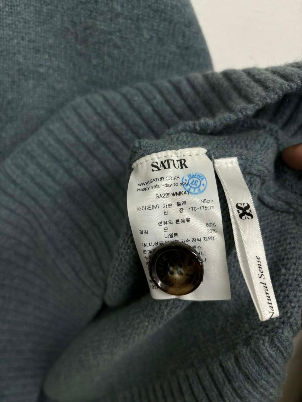 [M] SATUR wool blend collar knit 8