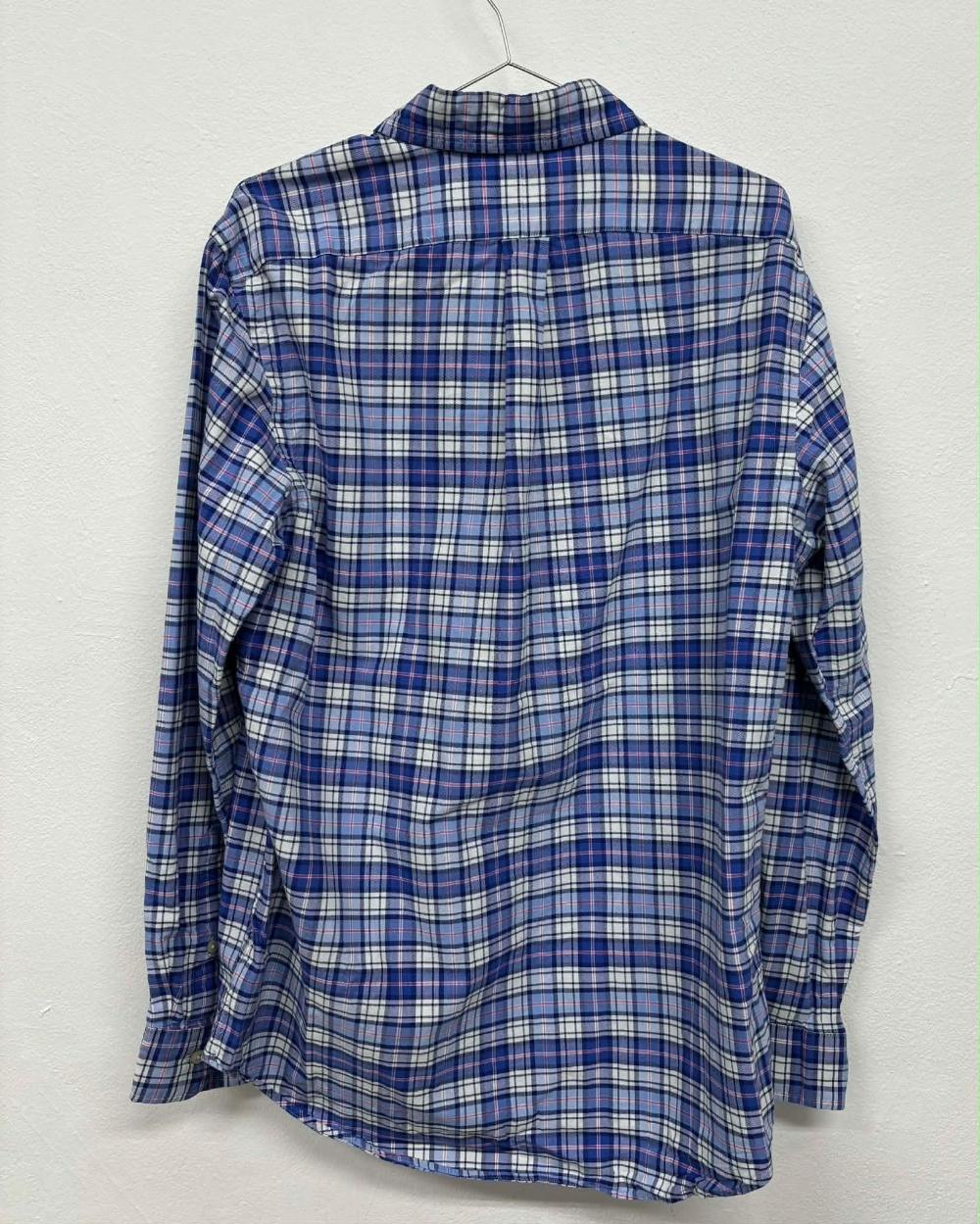 [M] Polo ralph lauren classic fit blue check shirt 5