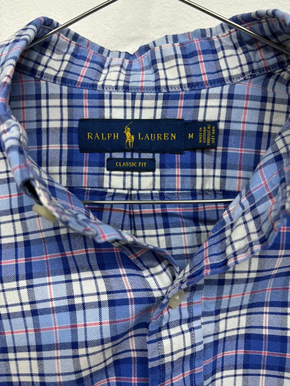 [M] Polo ralph lauren classic fit blue check shirt 6