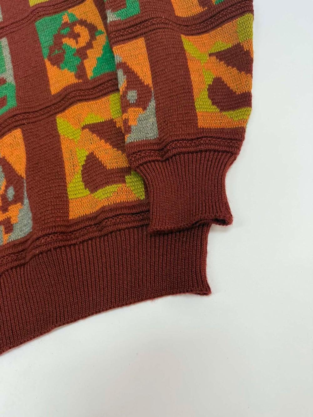 [M] Japanese vintage wool jacquard knit 9