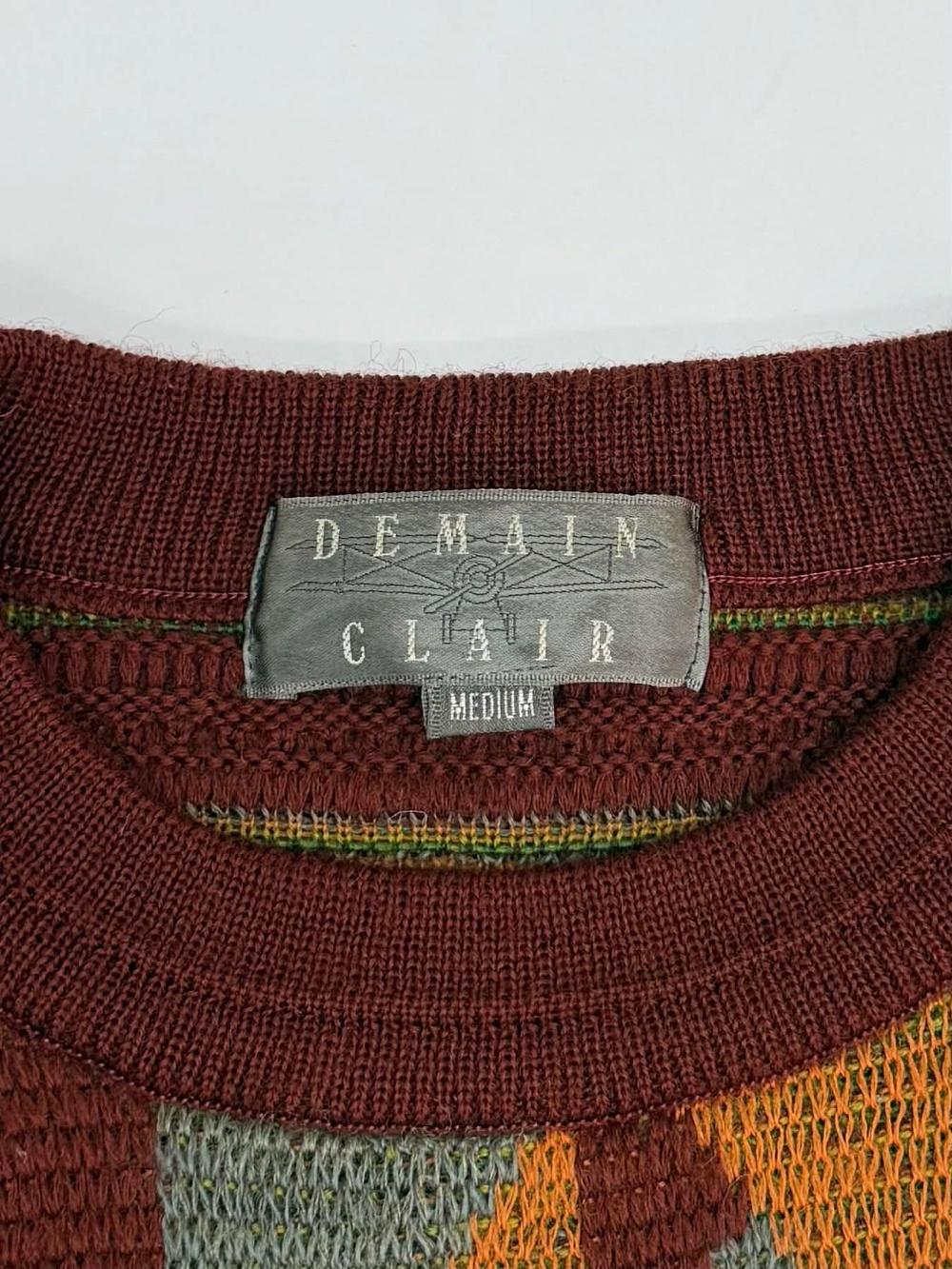 [M] Japanese vintage wool jacquard knit 6