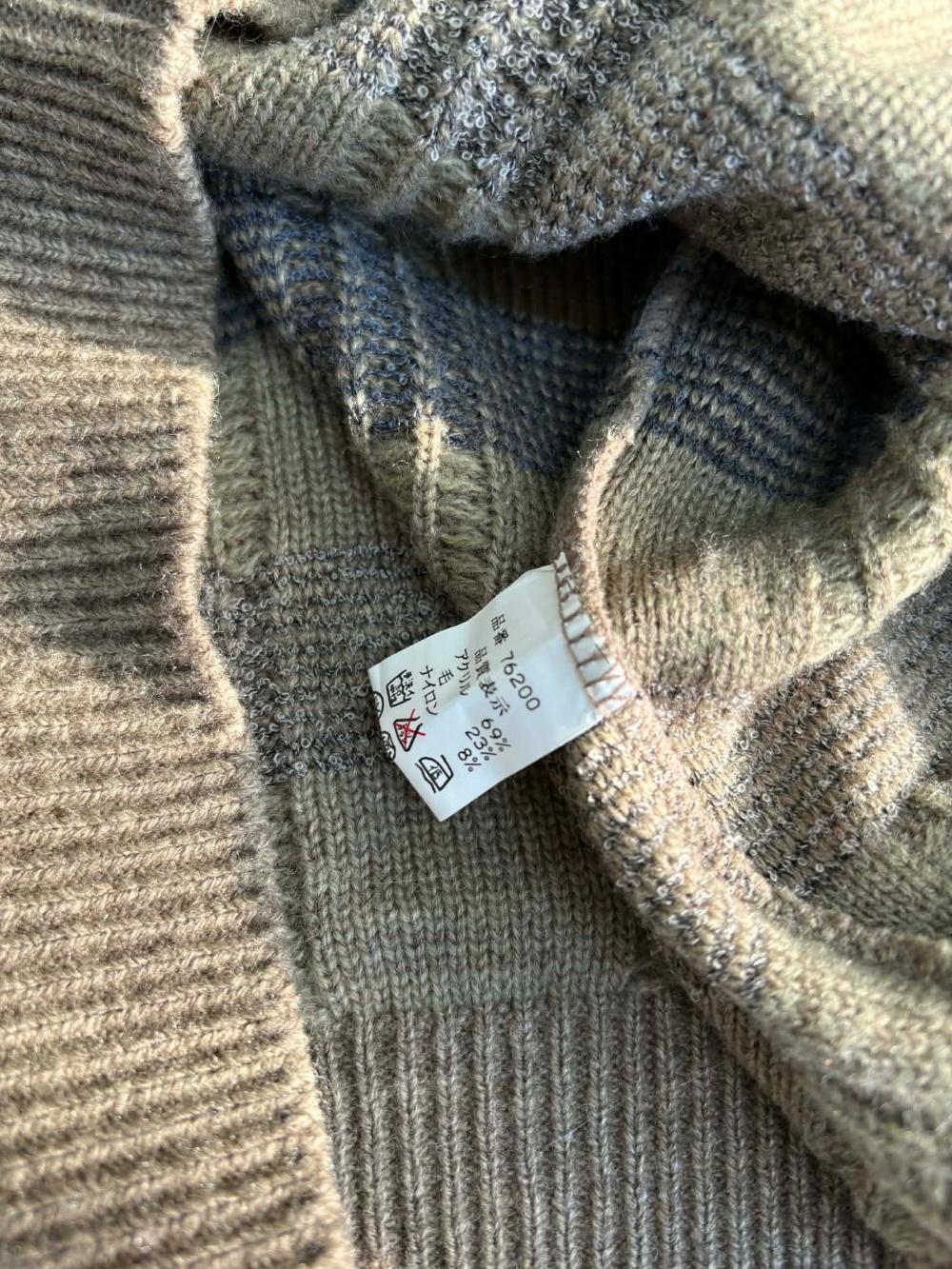 [M] Vulgaris geometric wool blend knit sweater 7