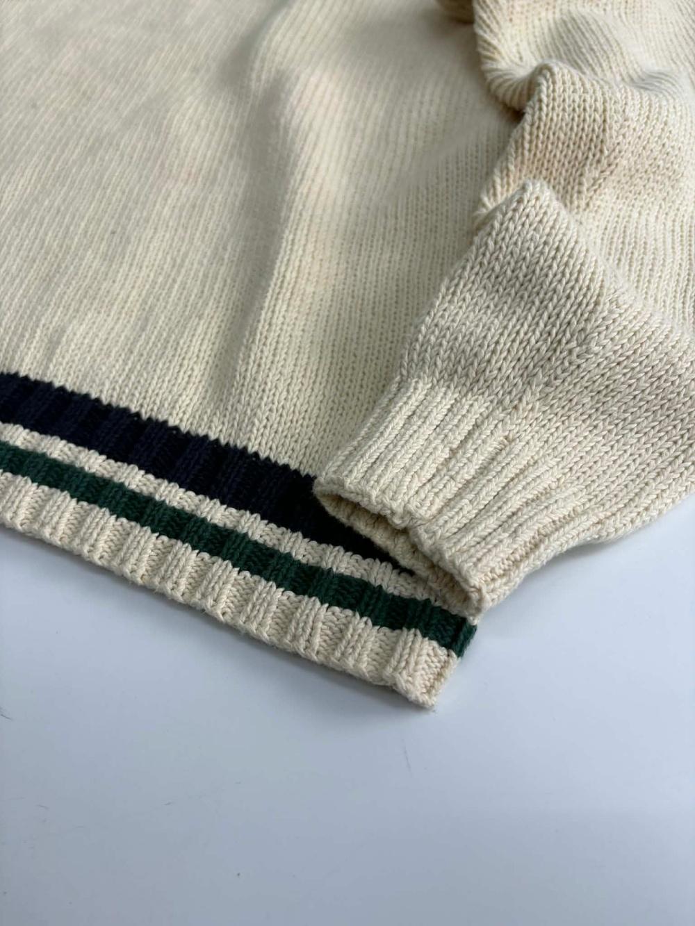 [M] Polo Ralph Lauren V-neck cotton knit sweater 8