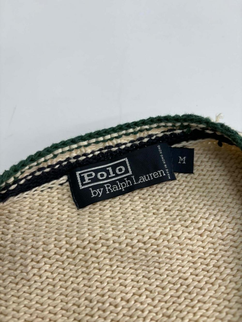 [M] Polo Ralph Lauren V-neck cotton knit sweater 6