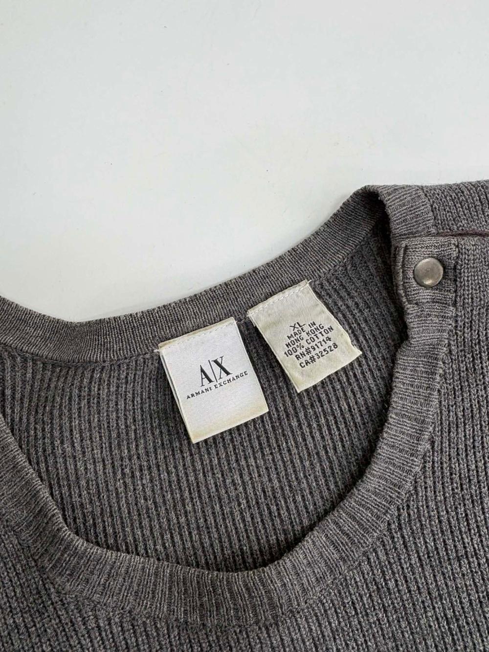 [XL] Armani Exchange A/X 91 logo cotton knit 7