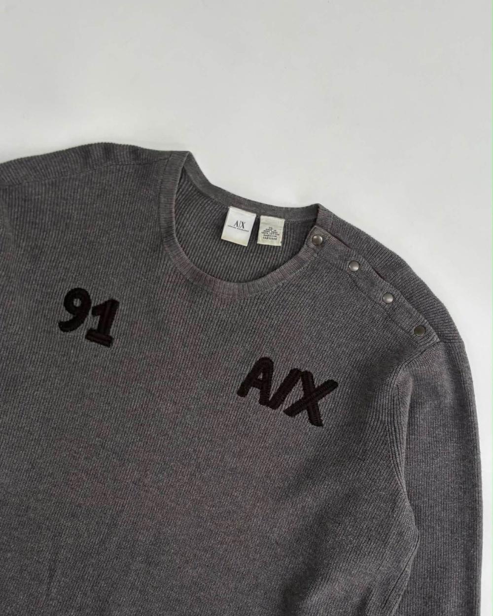 [XL] Armani Exchange A/X 91 logo cotton knit 6