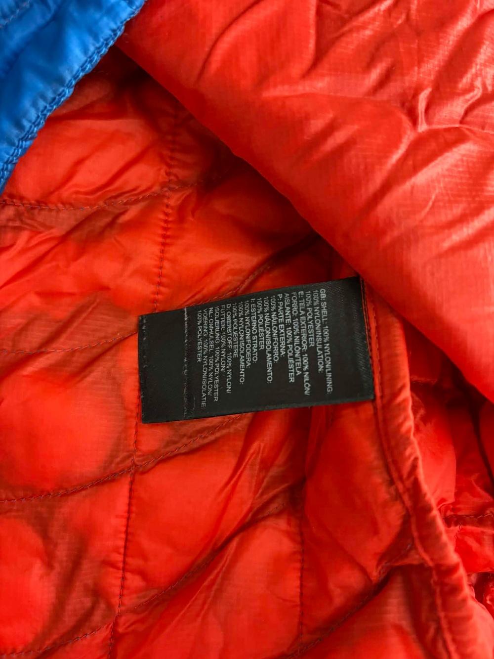 [L] The North Face Blue Lightweight Hooded Padding 5