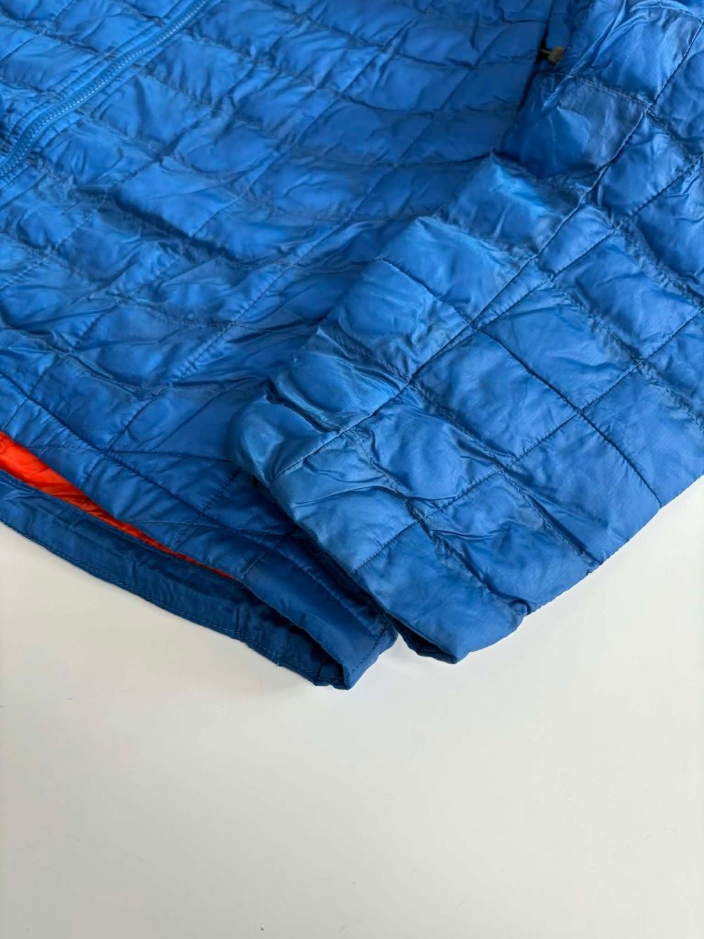 [L] The North Face Blue Lightweight Hooded Padding 7