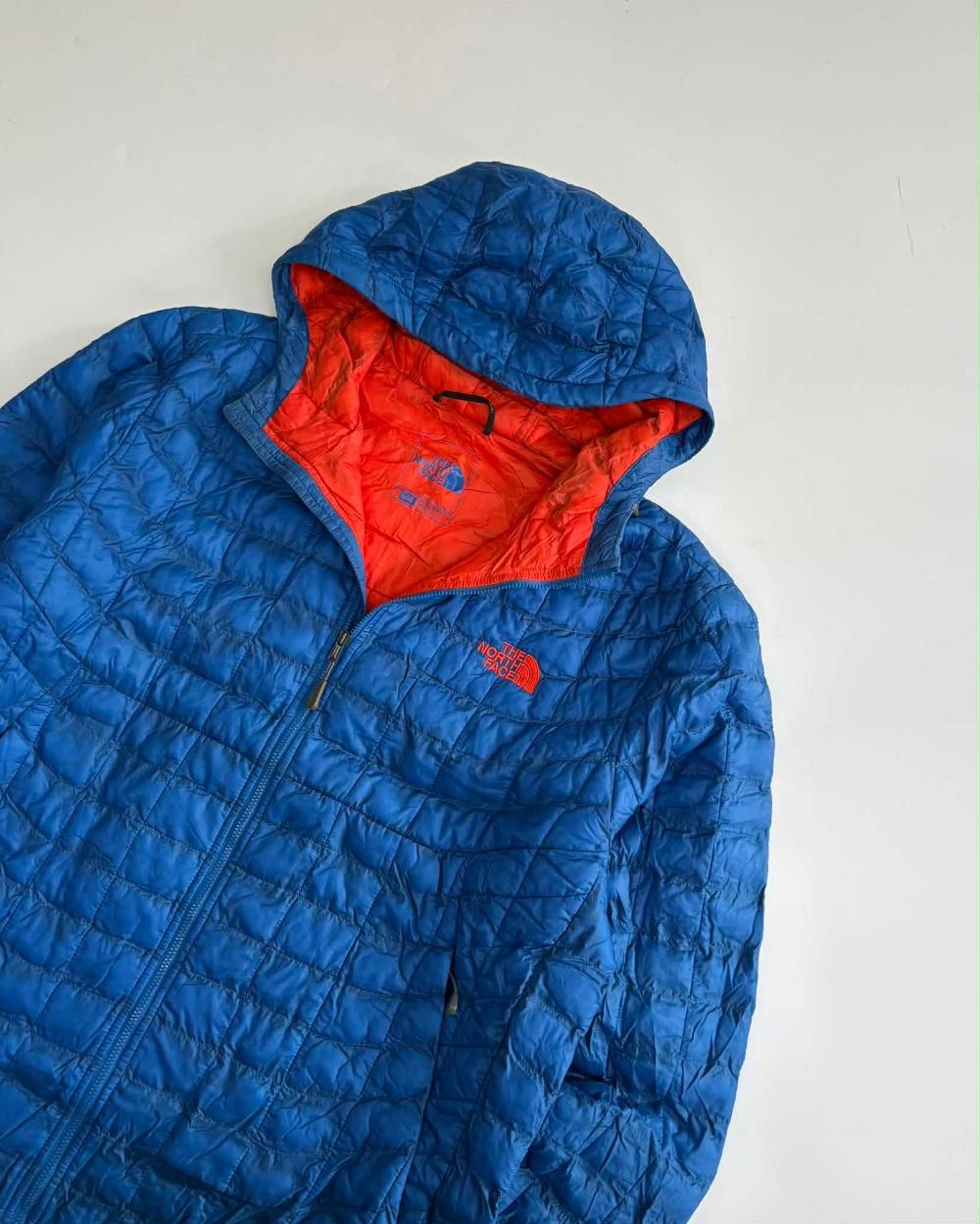 [L] The North Face Blue Lightweight Hooded Padding 6