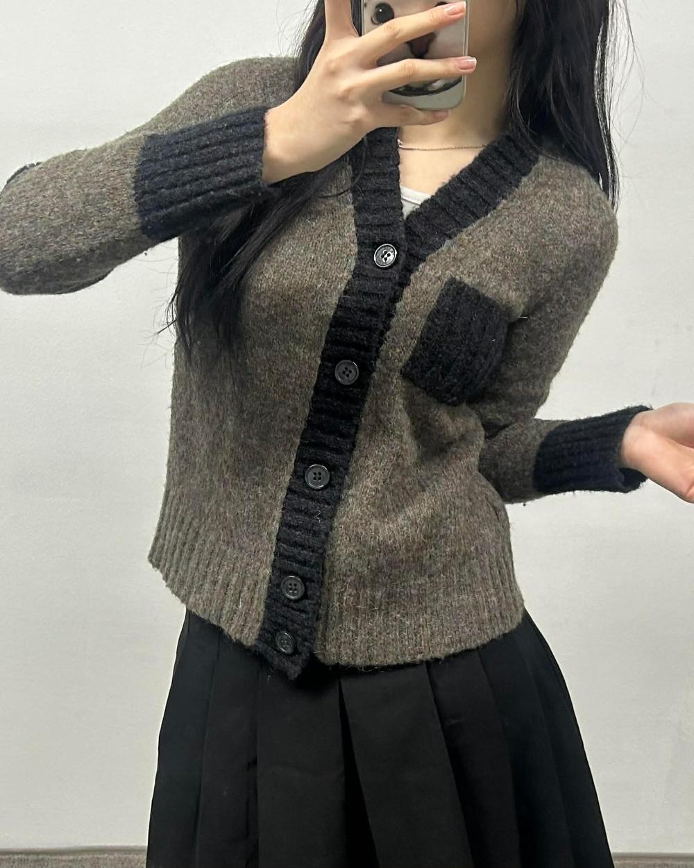 [82] 씨바이 끌로에 한섬 매장판 모헤어 울 니트 가디건 5