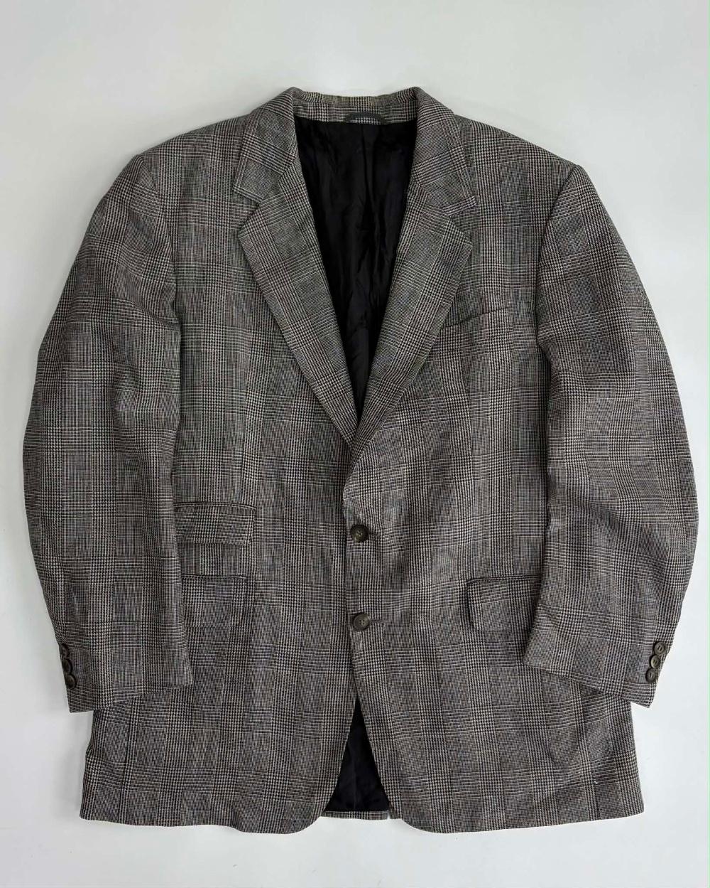 Burberrys Glen Check Pure Wool Blazer 4