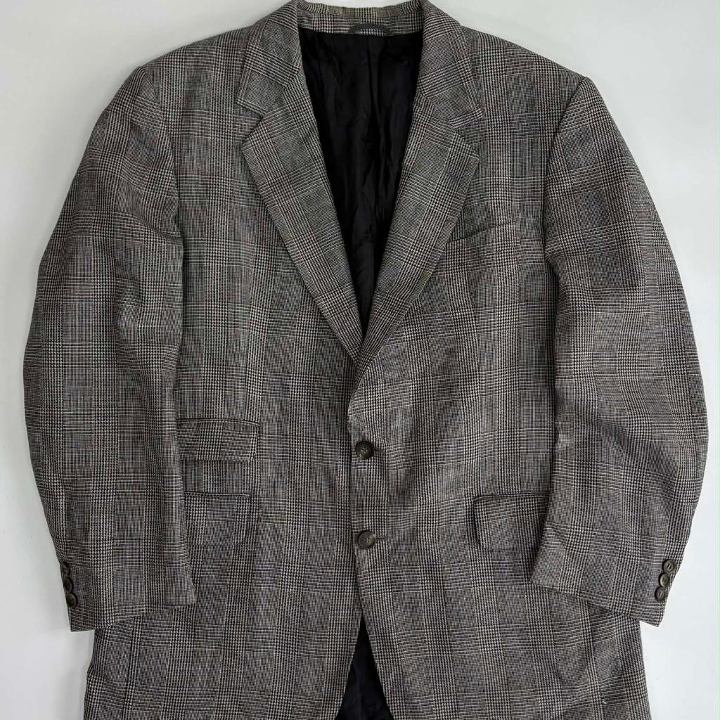 Burberrys Glen Check Pure Wool Blazer 2