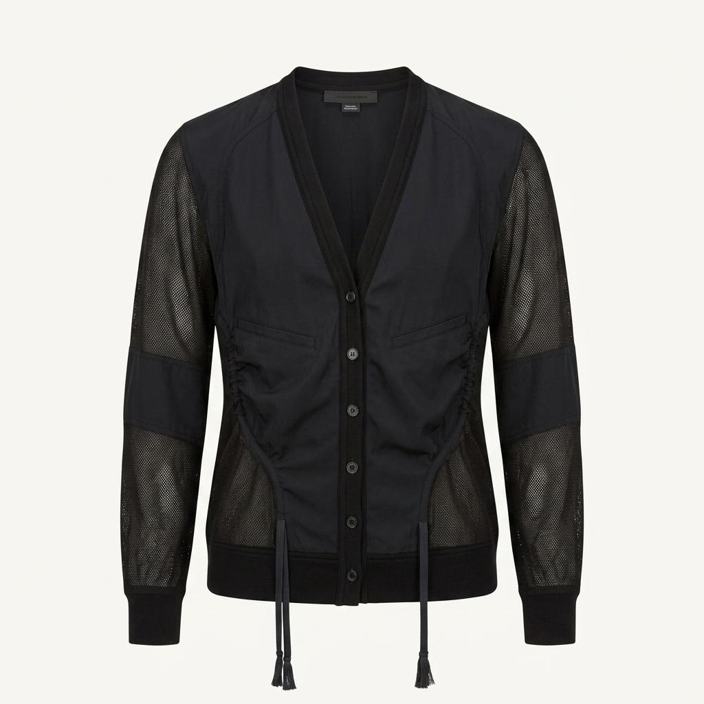 [XS] Alexander Wang Mesh Panel Cardigan Jacket 1