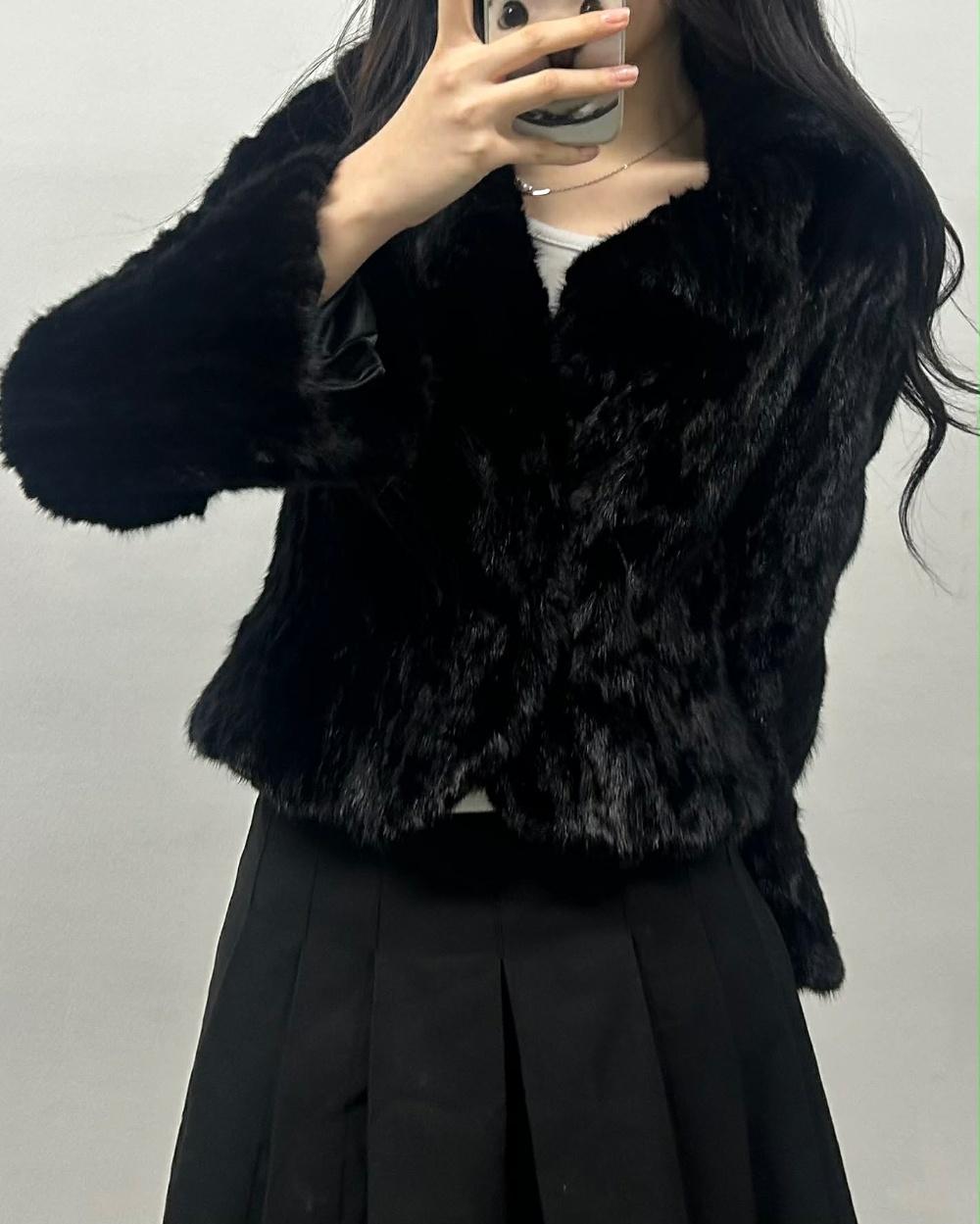 [55] Rangheejae Black mink fur short jacket 4