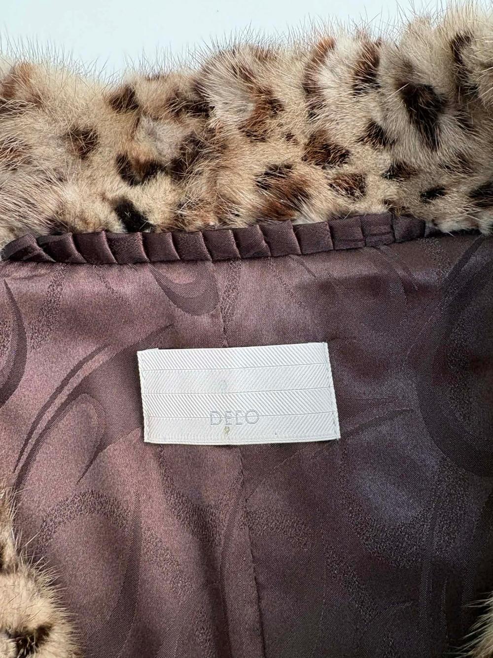 [S] Deeo Leopard Mink Fur Short Jacket 7