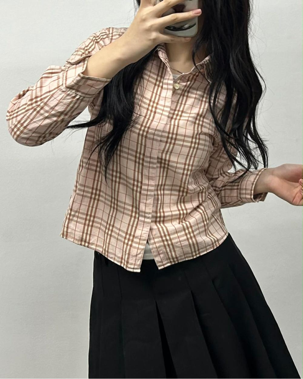 [M] Burberry London Pink Nova Check Shirt 3