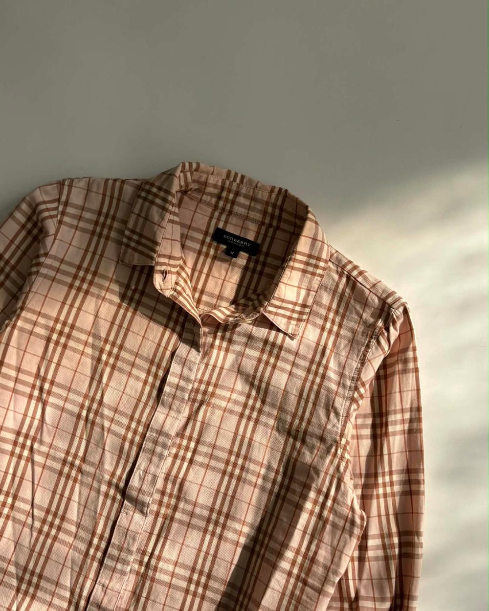 [M] Burberry London Pink Nova Check Shirt 8