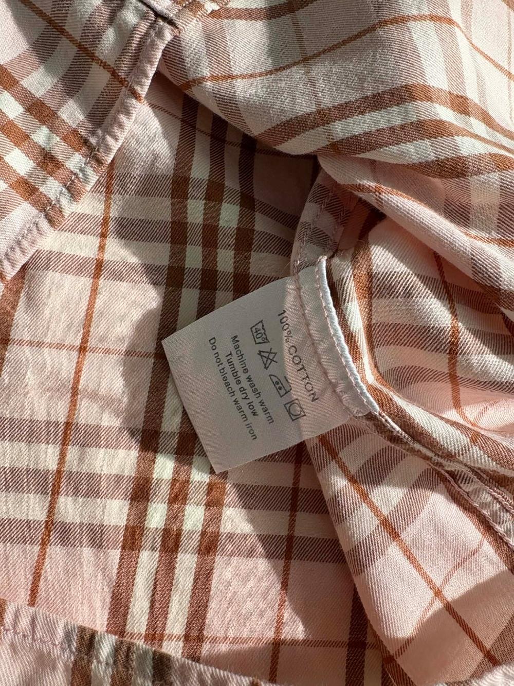 [M] Burberry London Pink Nova Check Shirt 7