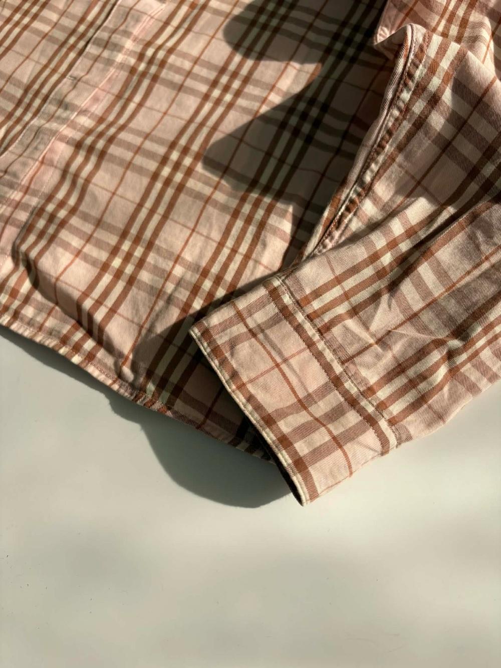 [M] Burberry London Pink Nova Check Shirt 10