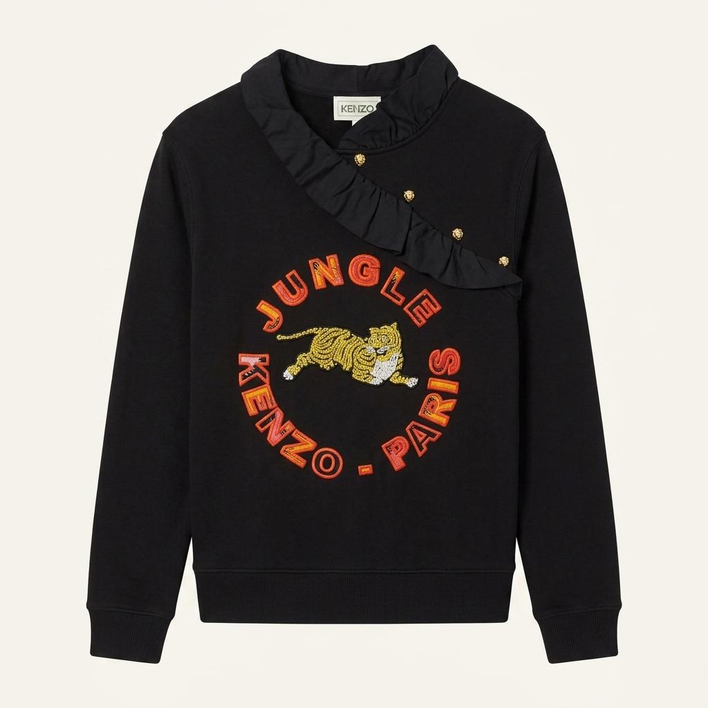 [M] Kenzo X H&M Frill Man-to-Man Sweatshirt 1