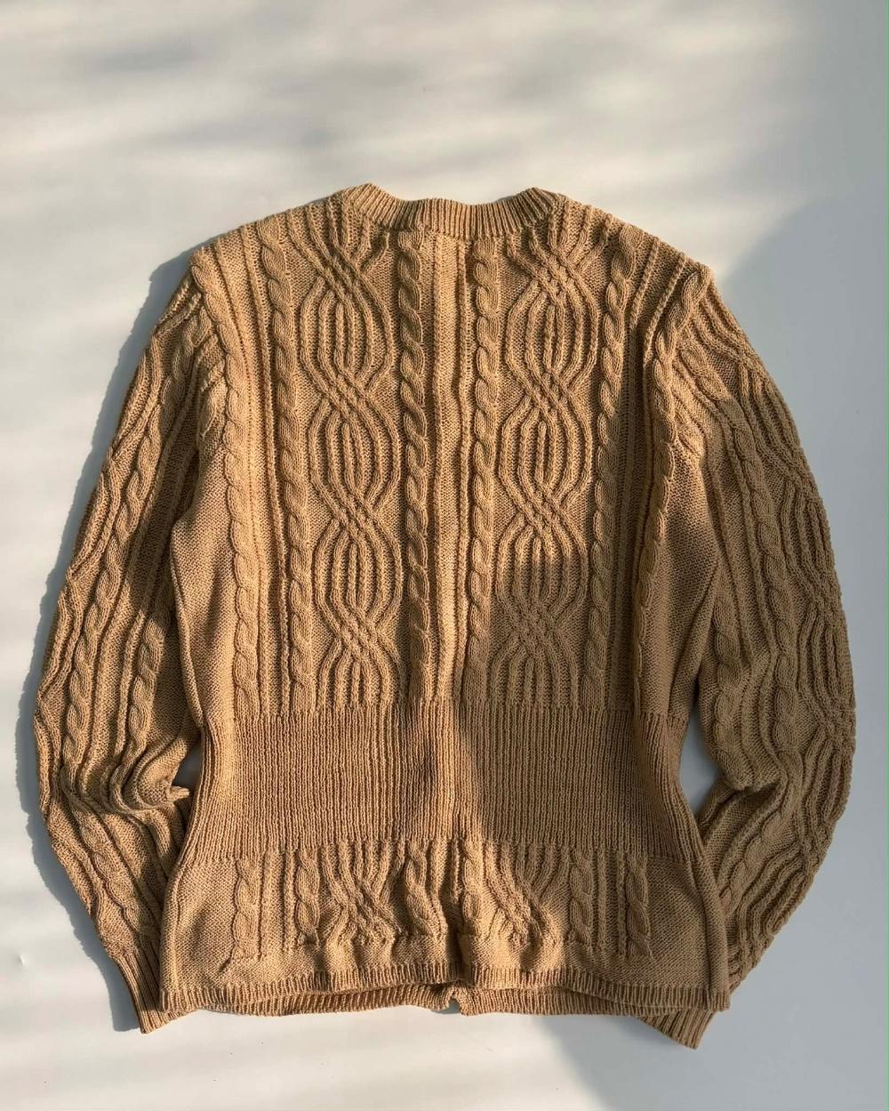 90s vintage cable knit cardigan 6