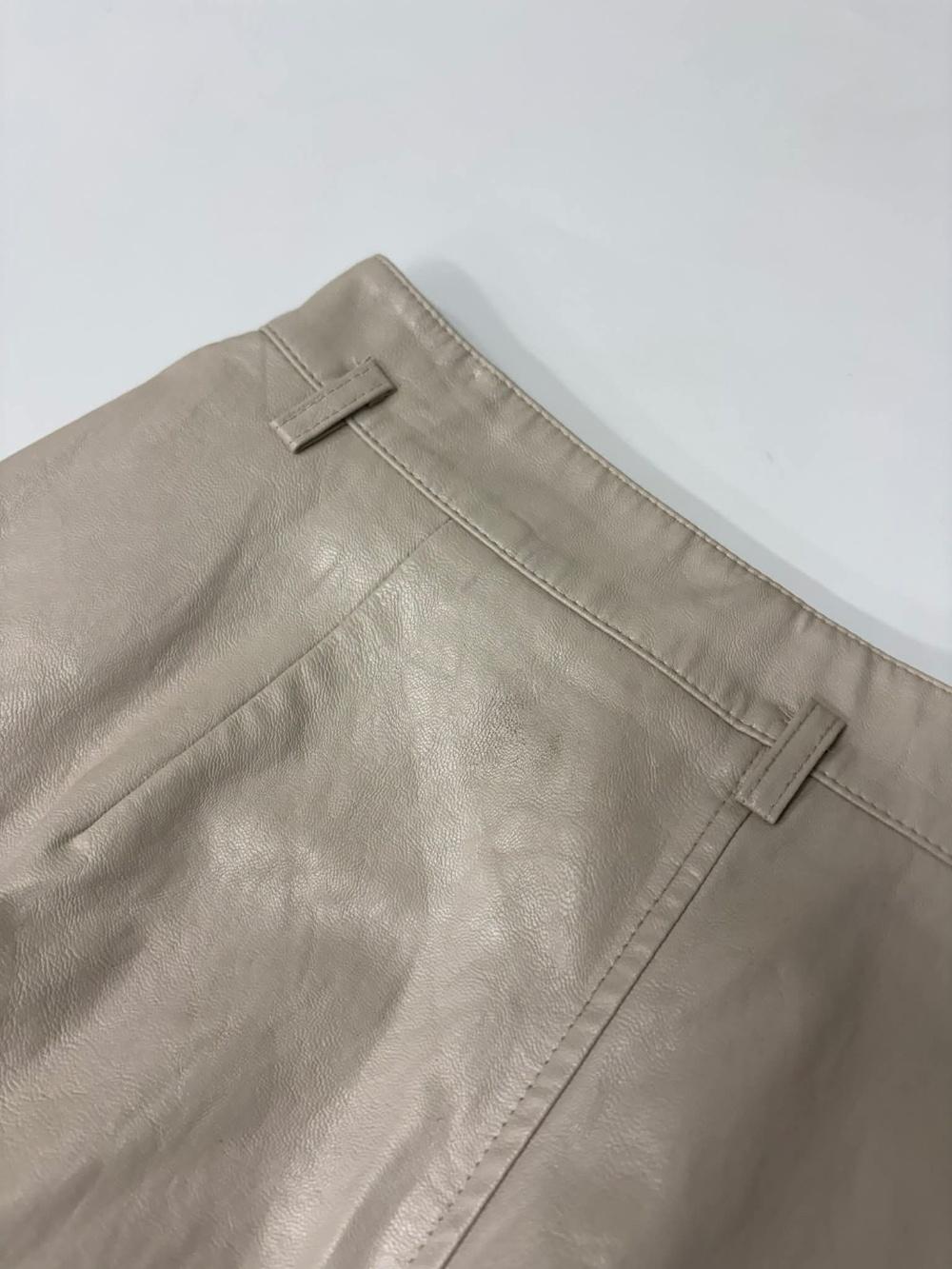 [S] 클럽모나코 한섬 23년 신형 레더 롱 스커트 7