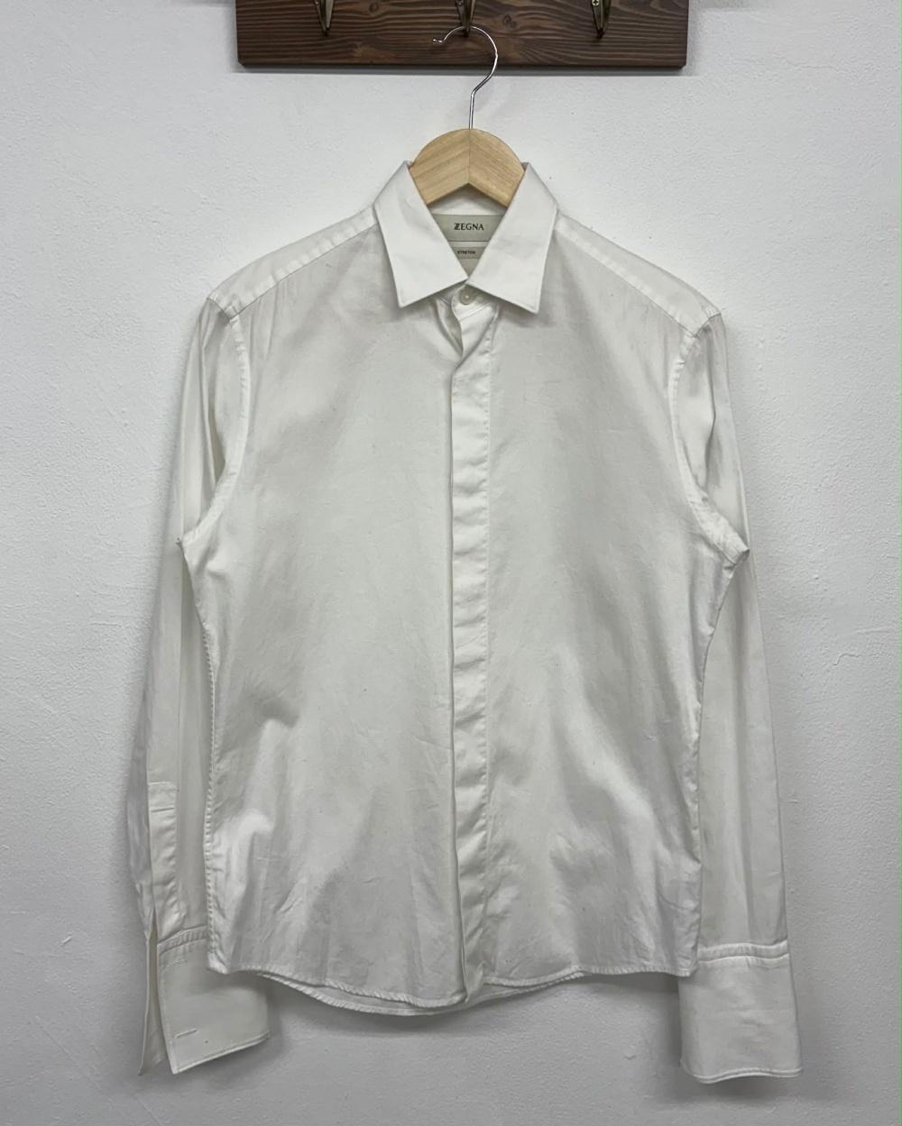 ZEGNA stretch white shirt 2
