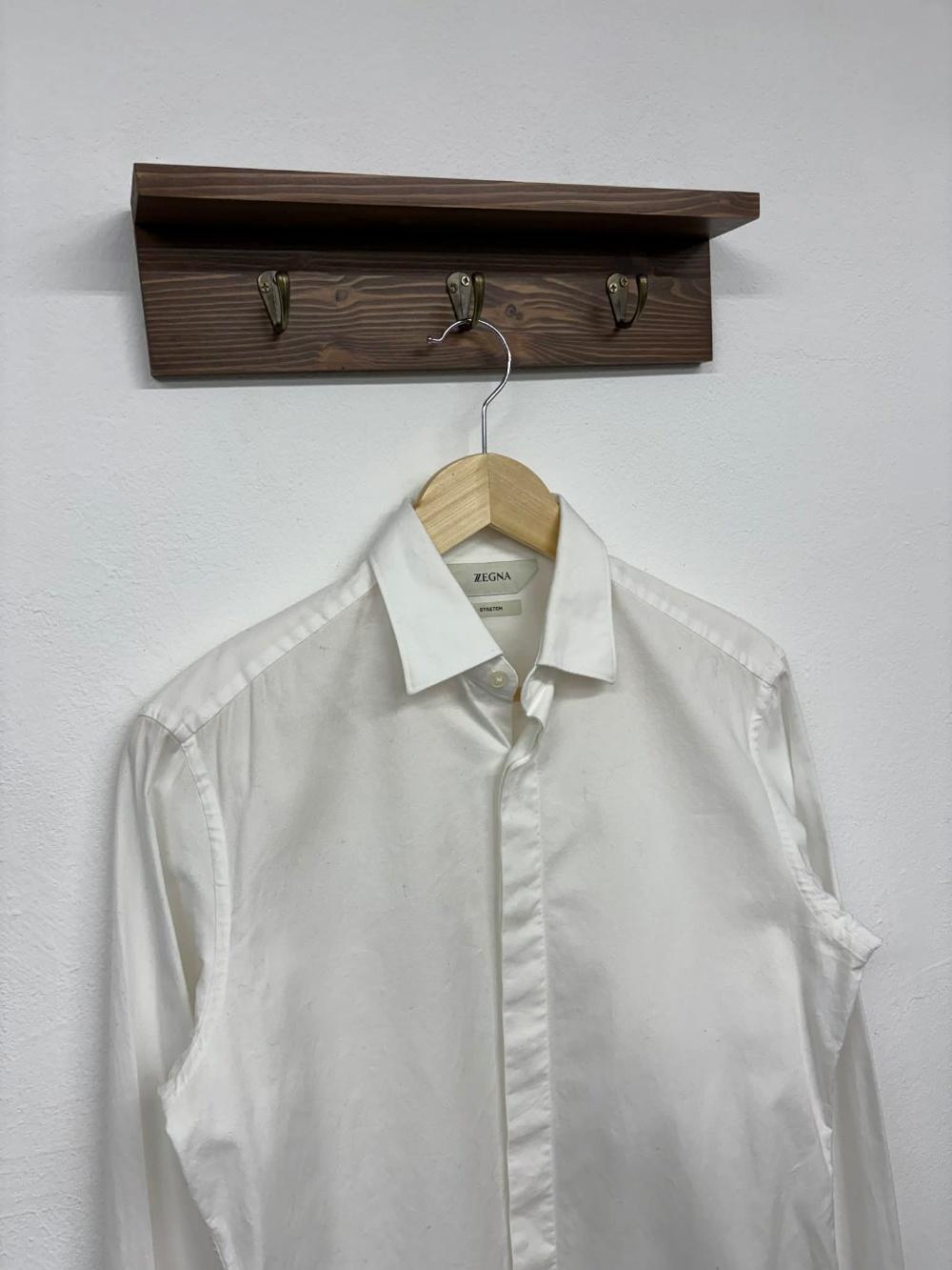 ZEGNA stretch white shirt 6