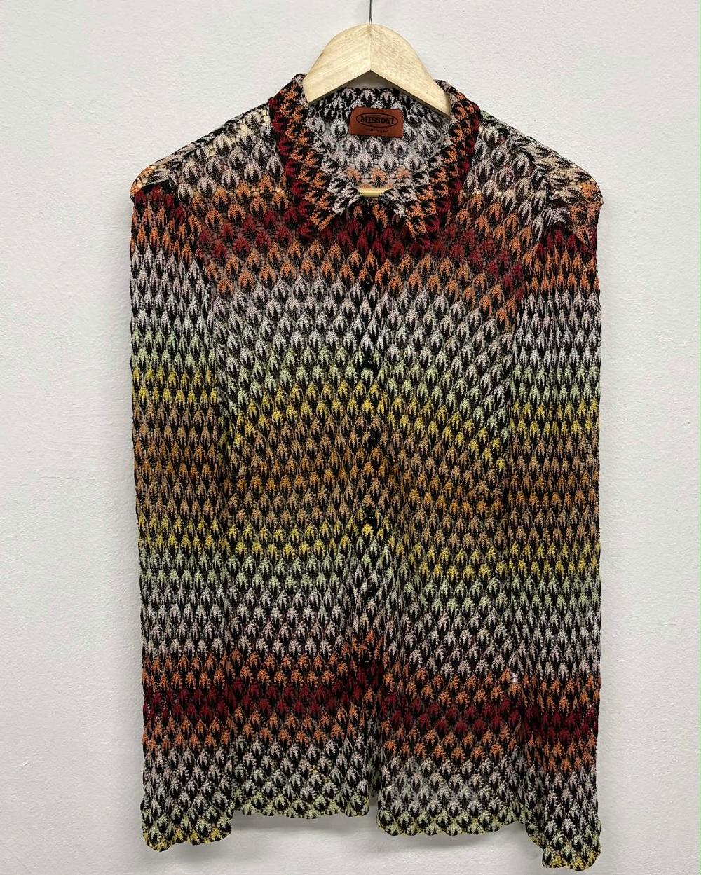 [88] Missoni pattern summer knit cardigan 3