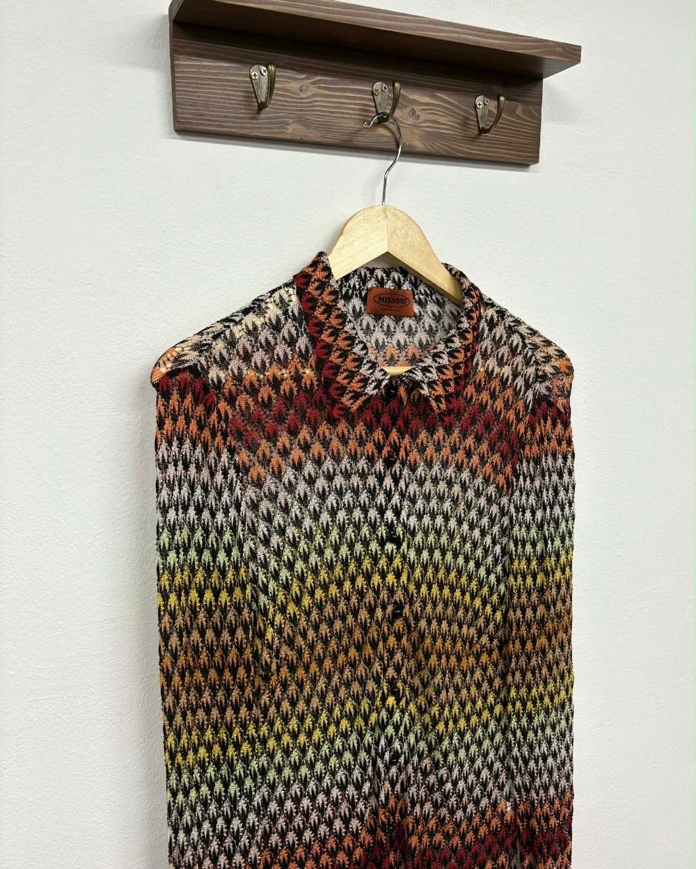 [88] Missoni pattern summer knit cardigan 8