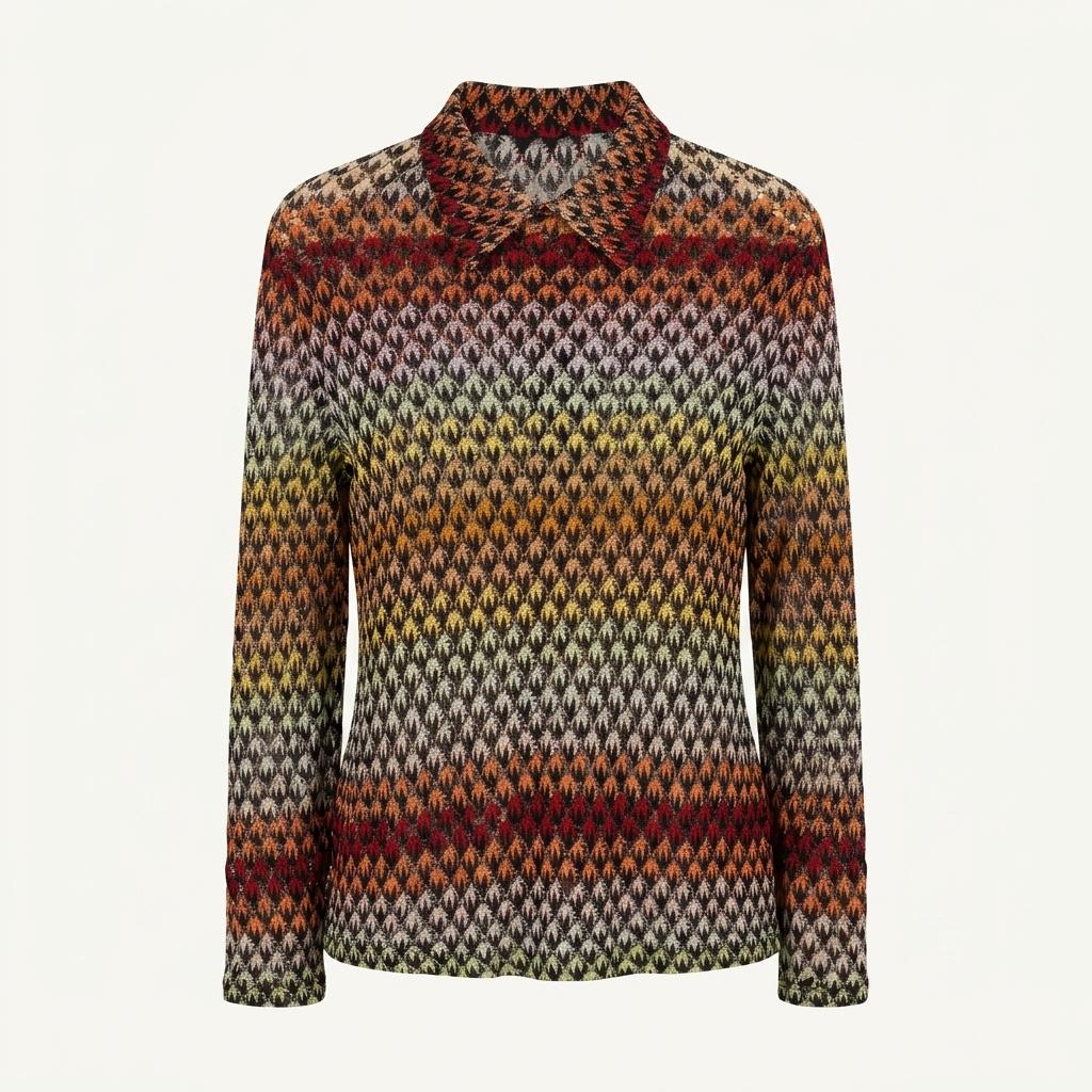 [88] Missoni pattern summer knit cardigan 1