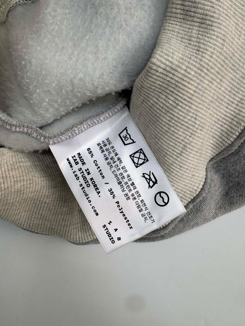 [M] IAB STUDIO TWO-TONE LOGO HOODIE 6