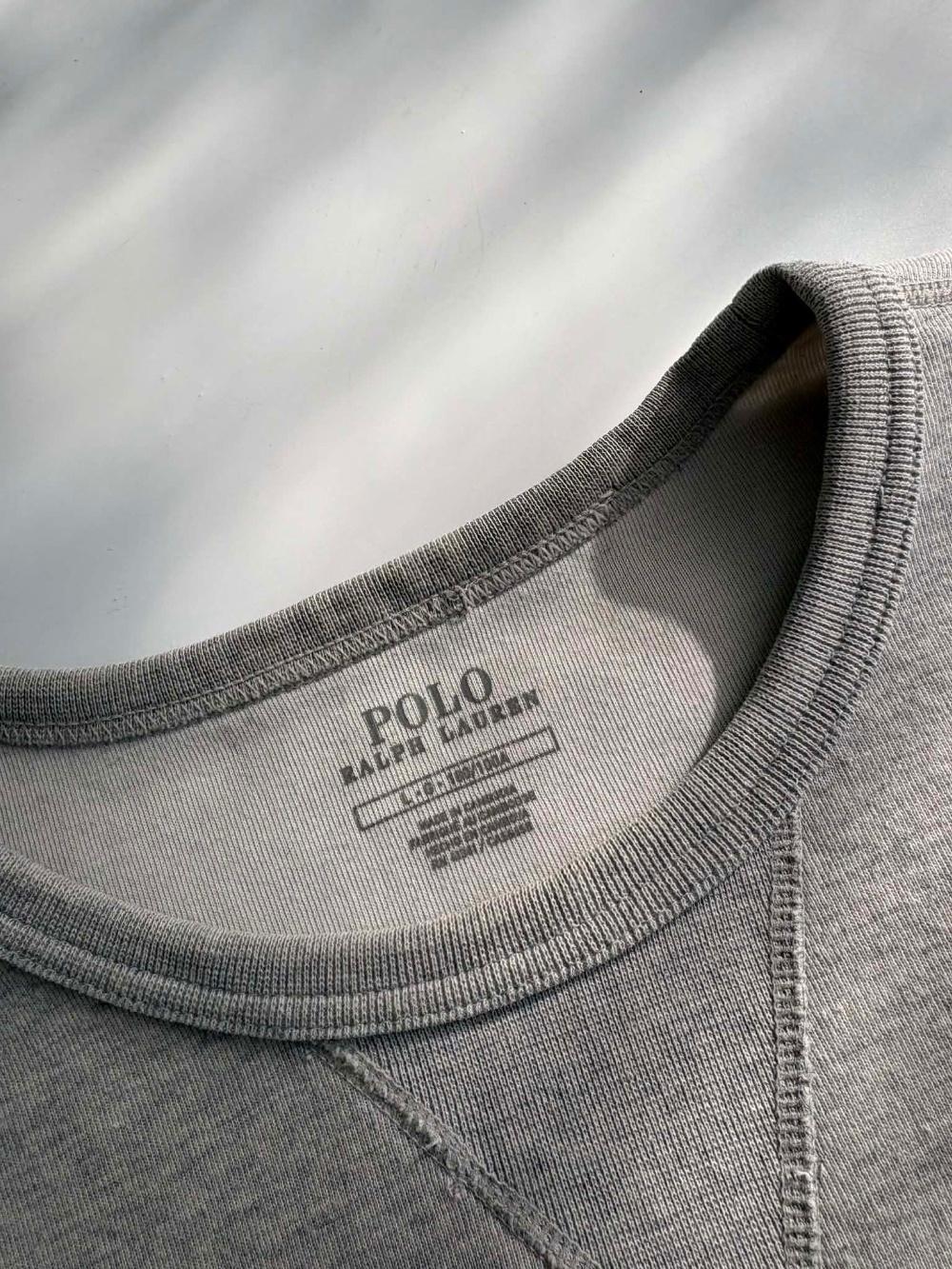 [L] POLO RALPH LAUREN GREY CREWNECK SWEATSHIRT 3