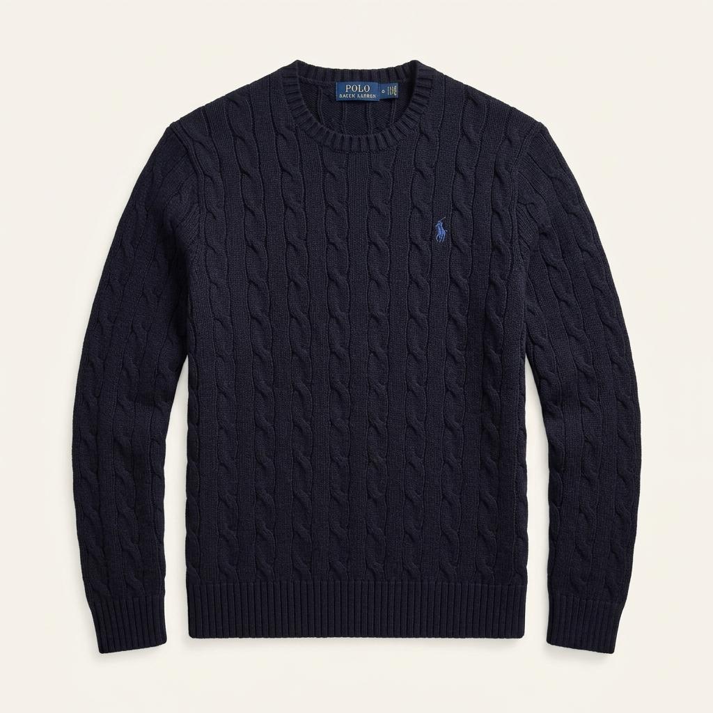 [M] Polo Ralph Lauren Cable Knit Cotton Sweater 1