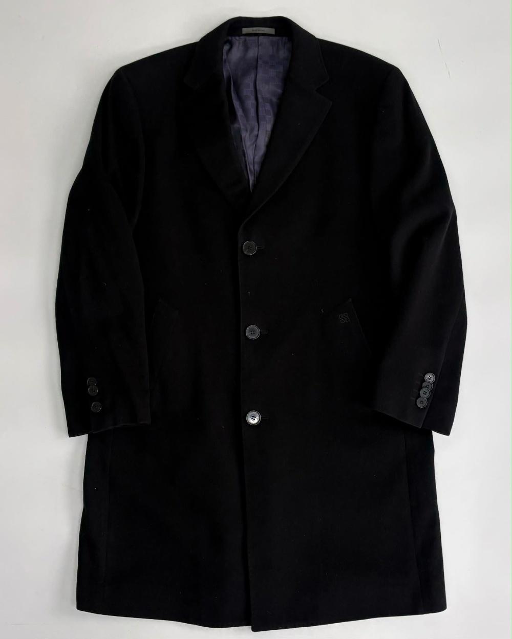 [100] Givenchy Men Black Wool Single Coat 3