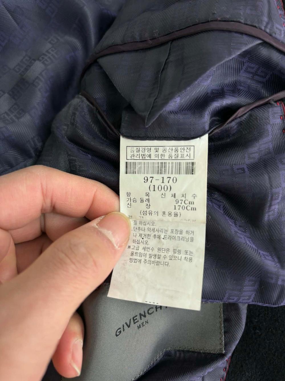 [100] Givenchy Men Black Wool Single Coat 6