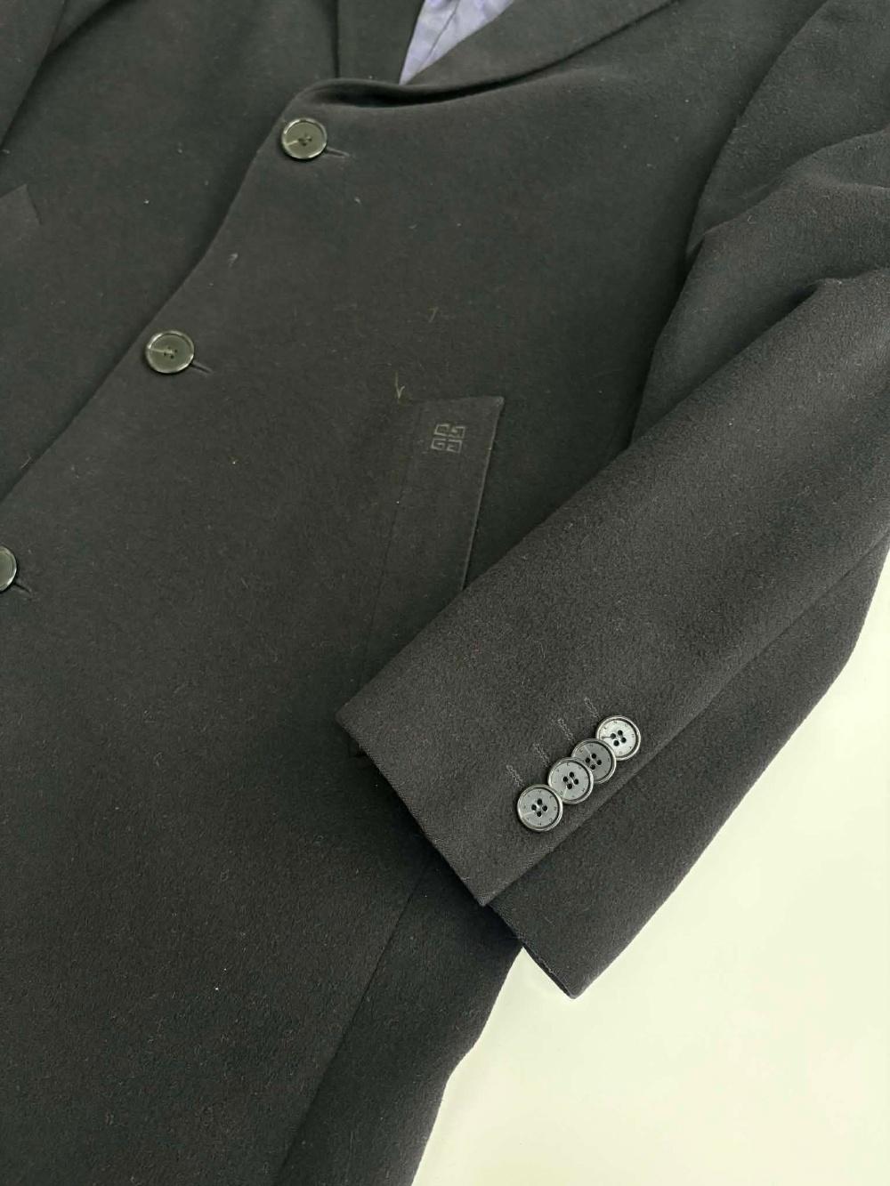 [100] Givenchy Men Black Wool Single Coat 9