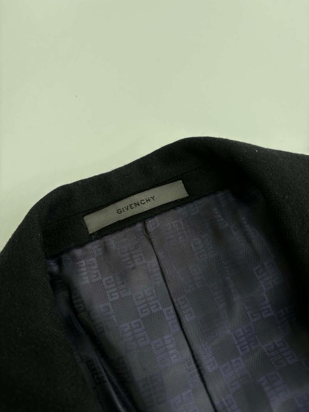 [100] Givenchy Men Black Wool Single Coat 8