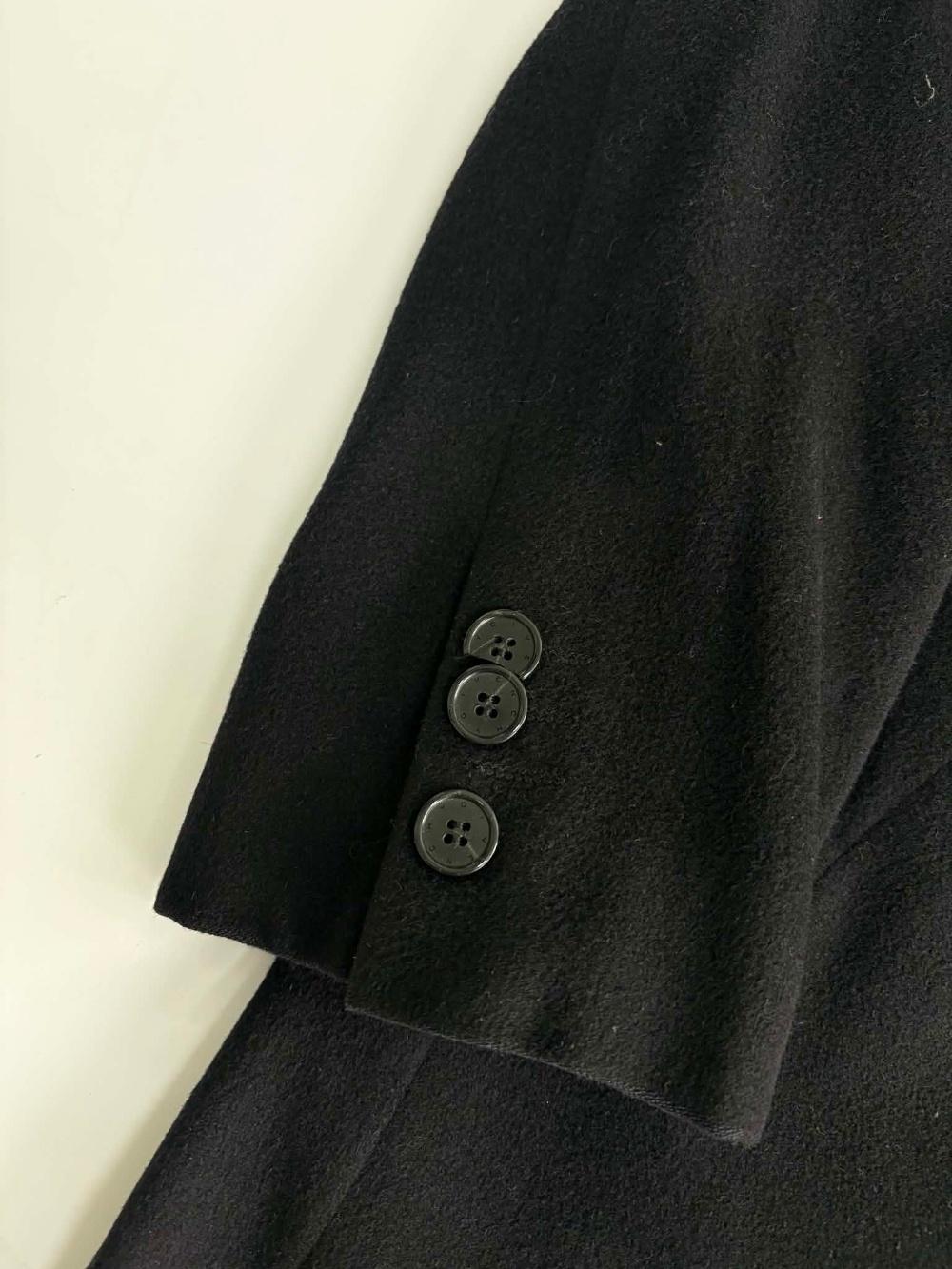 [100] Givenchy Men Black Wool Single Coat 10