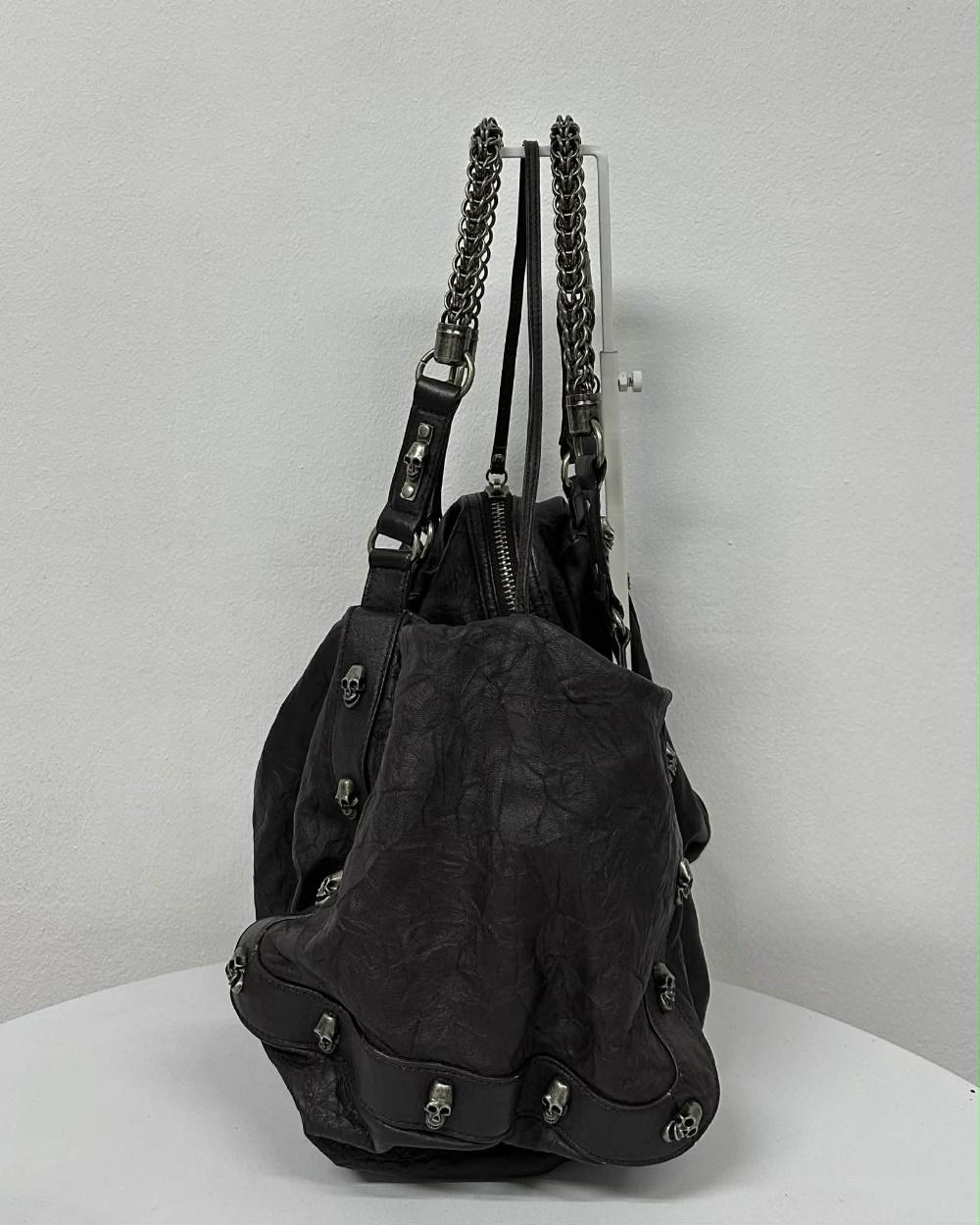 THOMAS WYLDE Skull Leather Chain Shoulder Bag 5