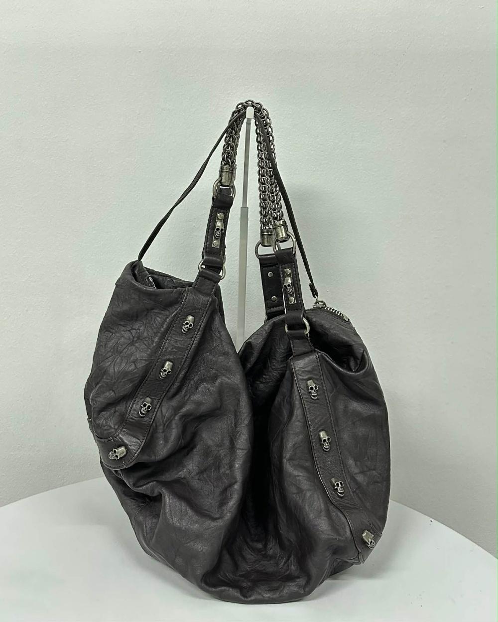 THOMAS WYLDE Skull Leather Chain Shoulder Bag 4