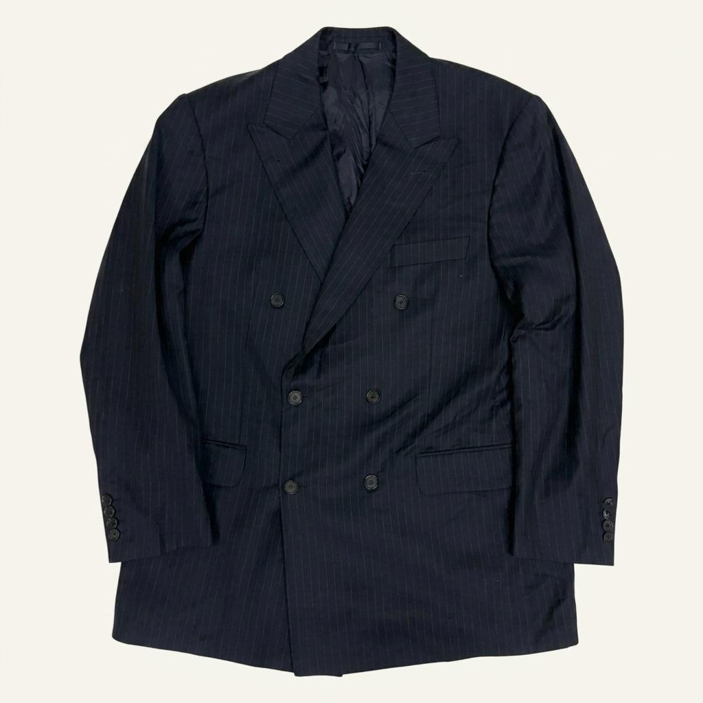 Burberry London Double-Breasted Pinstripe Jacket 1