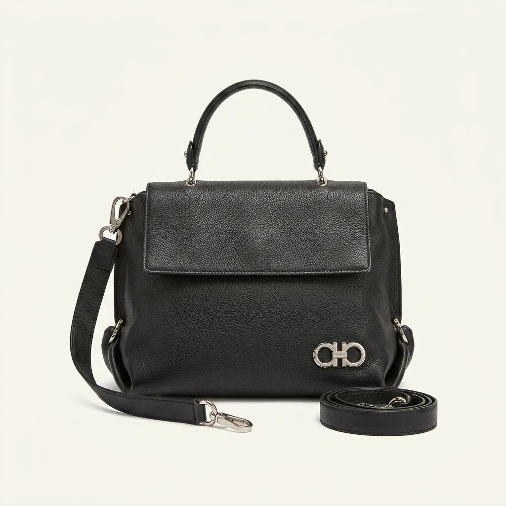 Ferragamo leather two-way Sophia bag 1