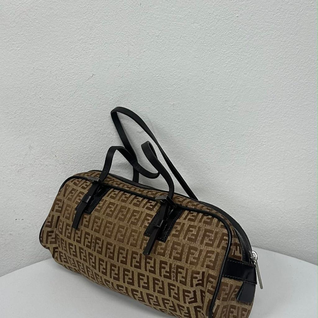 FENDI Zucca Canvas Boston Mini Bag 3