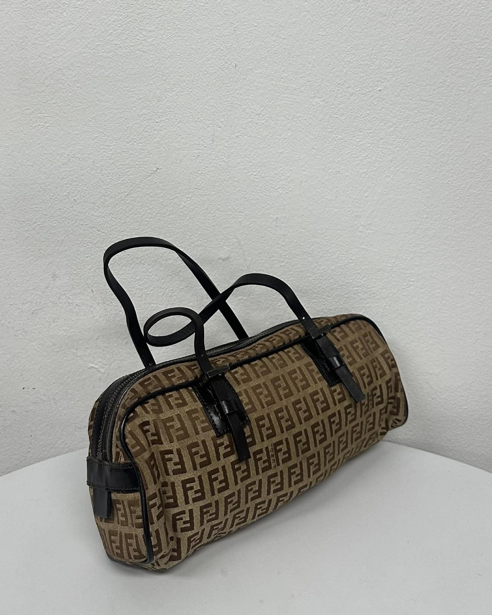 FENDI Zucca Canvas Boston Mini Bag 2