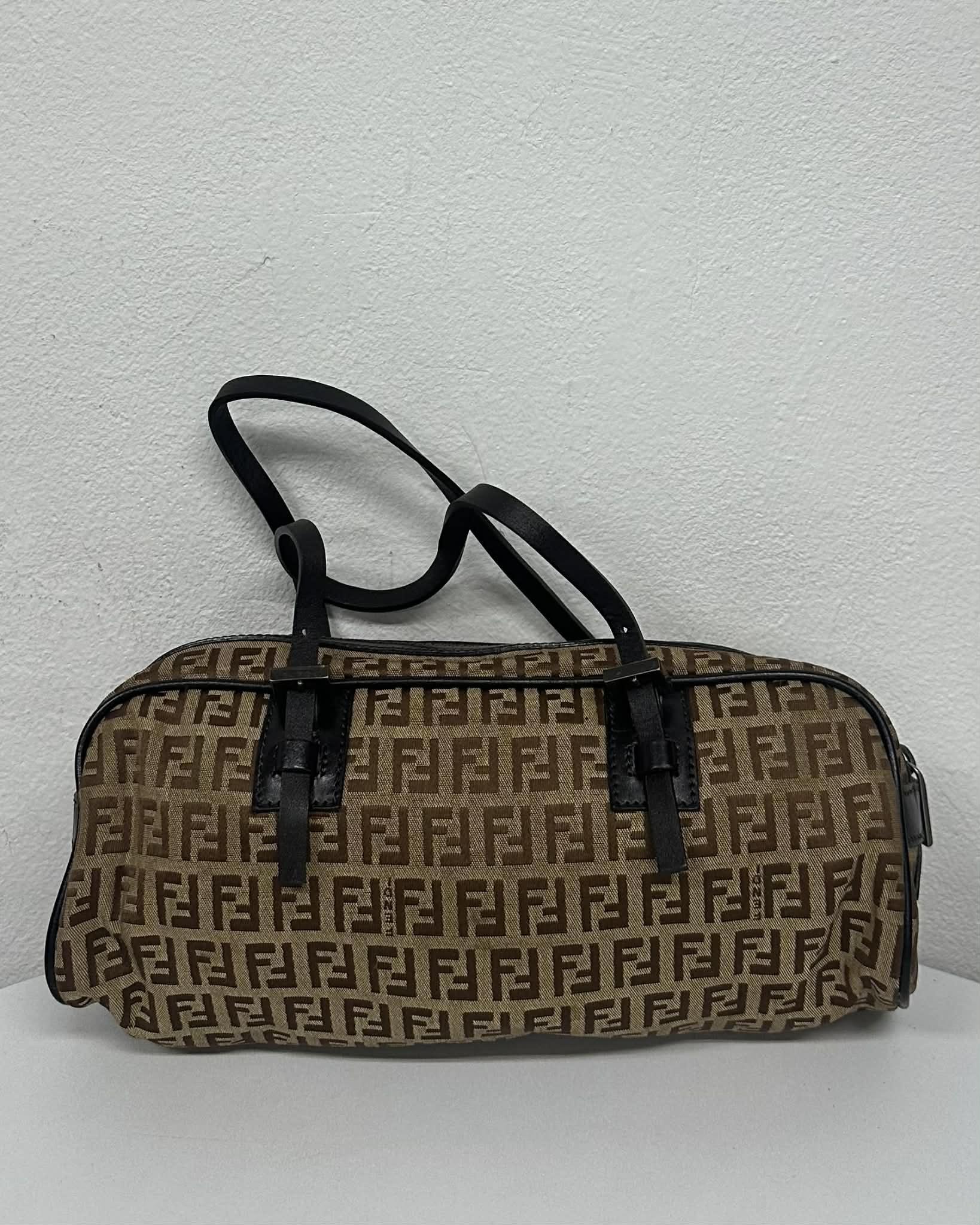 FENDI Zucca Canvas Boston Mini Bag 4