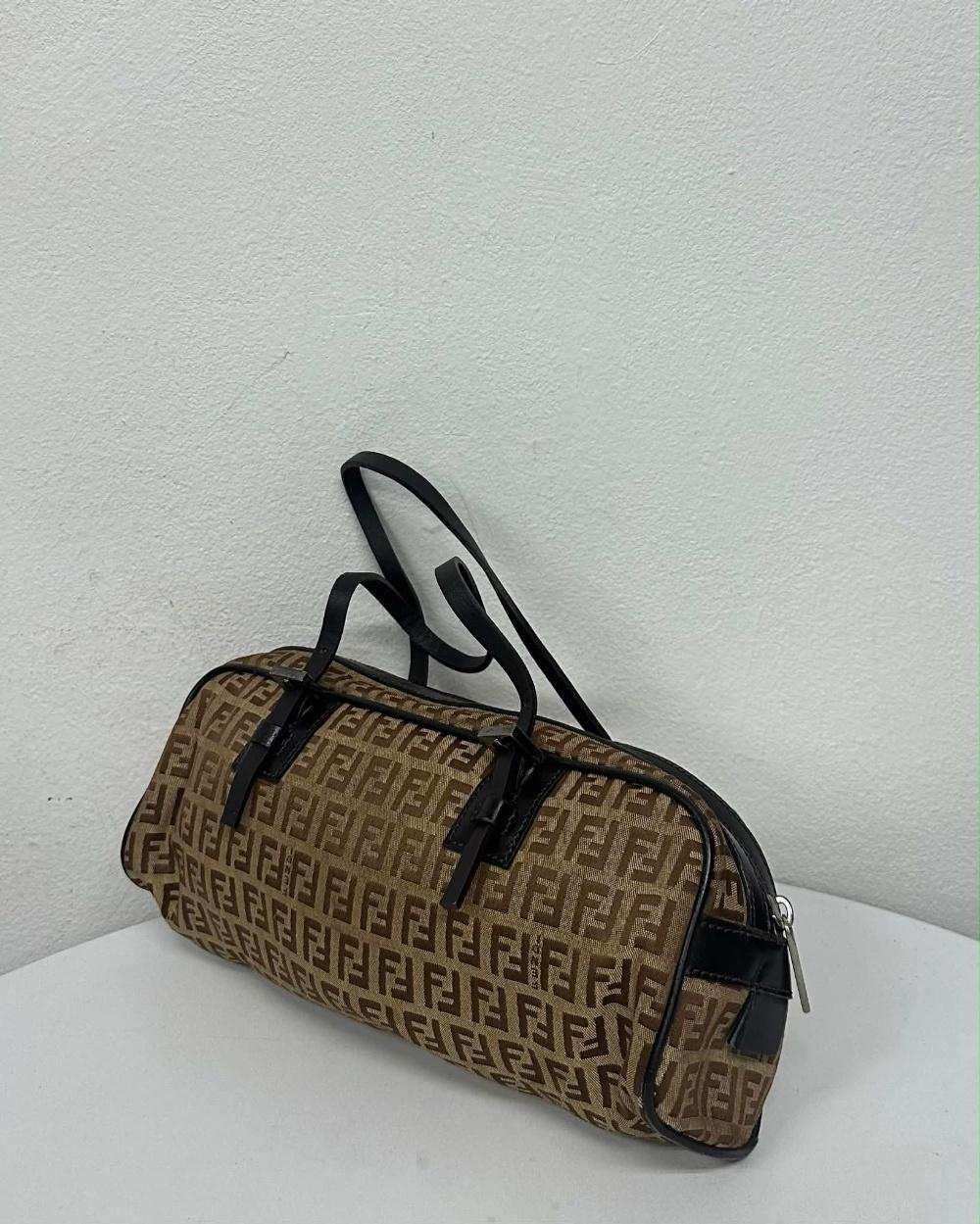 FENDI Zucca Canvas Boston Mini Bag 7
